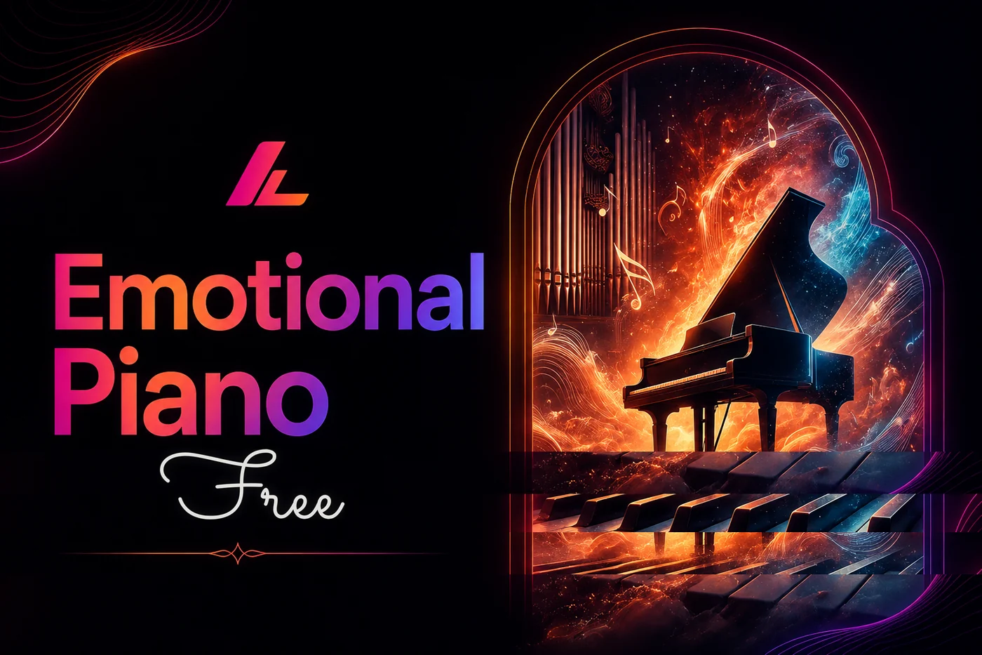 Portada del sound pack Emotional Piano Free de Laruny