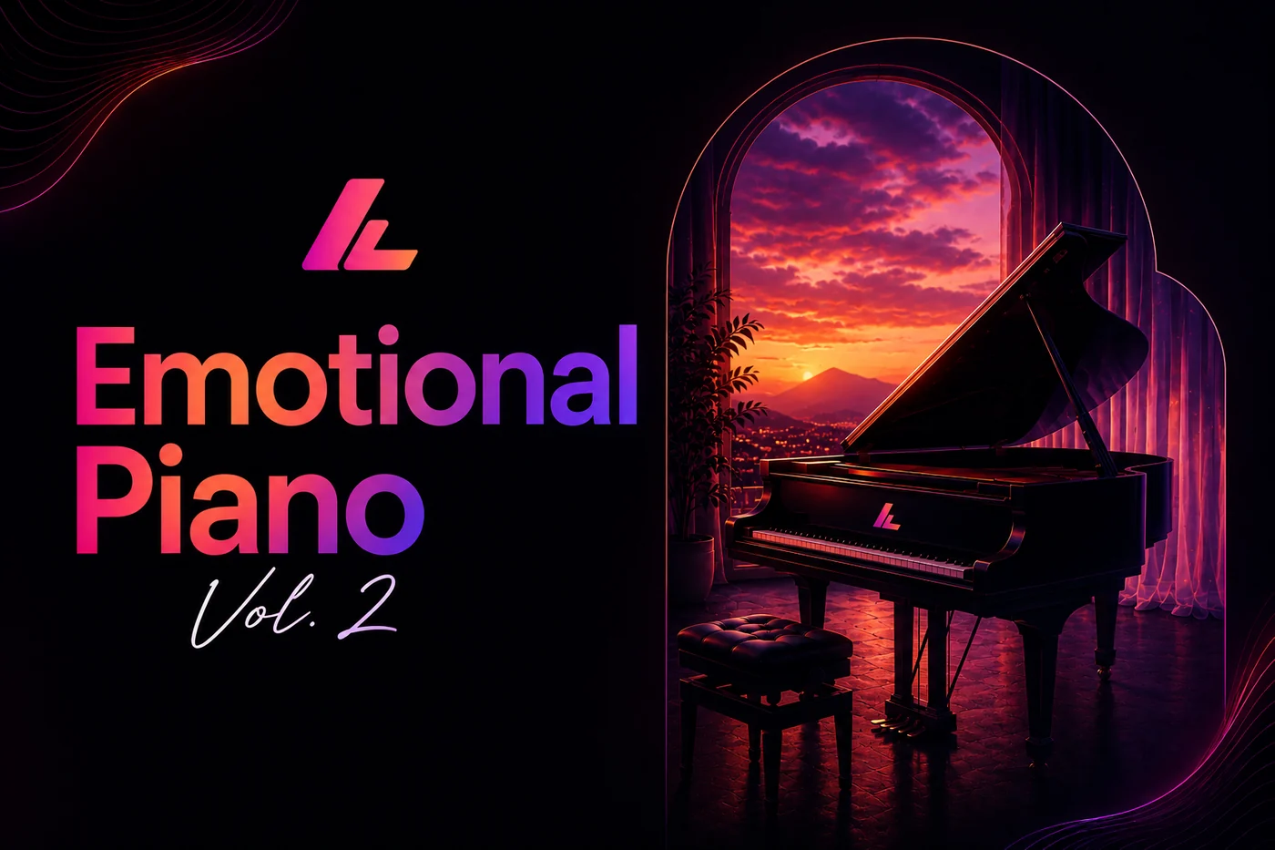 Portada del sound pack Emotional Piano Vol 2 de Laruny