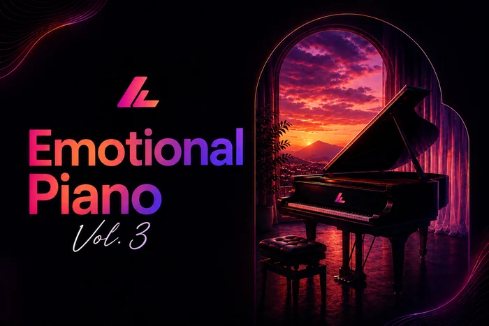 Emotional Piano Vol 3 sound pack by Laruny — 30 WAV melodies and 30 editable MIDI files